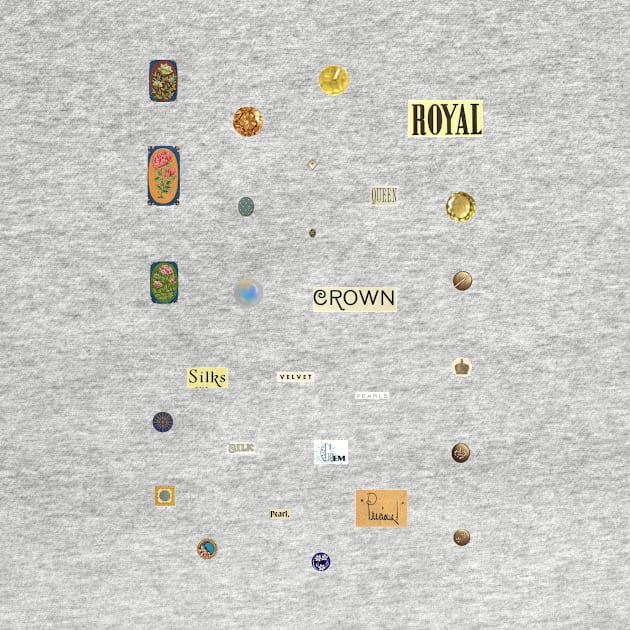 Little Crown Jewels Royalcore Aesthetic Sheet by LochNestFarm